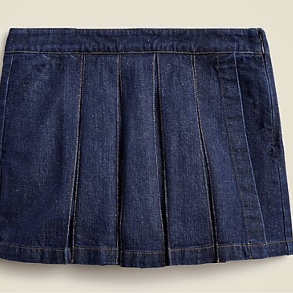 J. Crew pleated denim skort 4 Sold Out